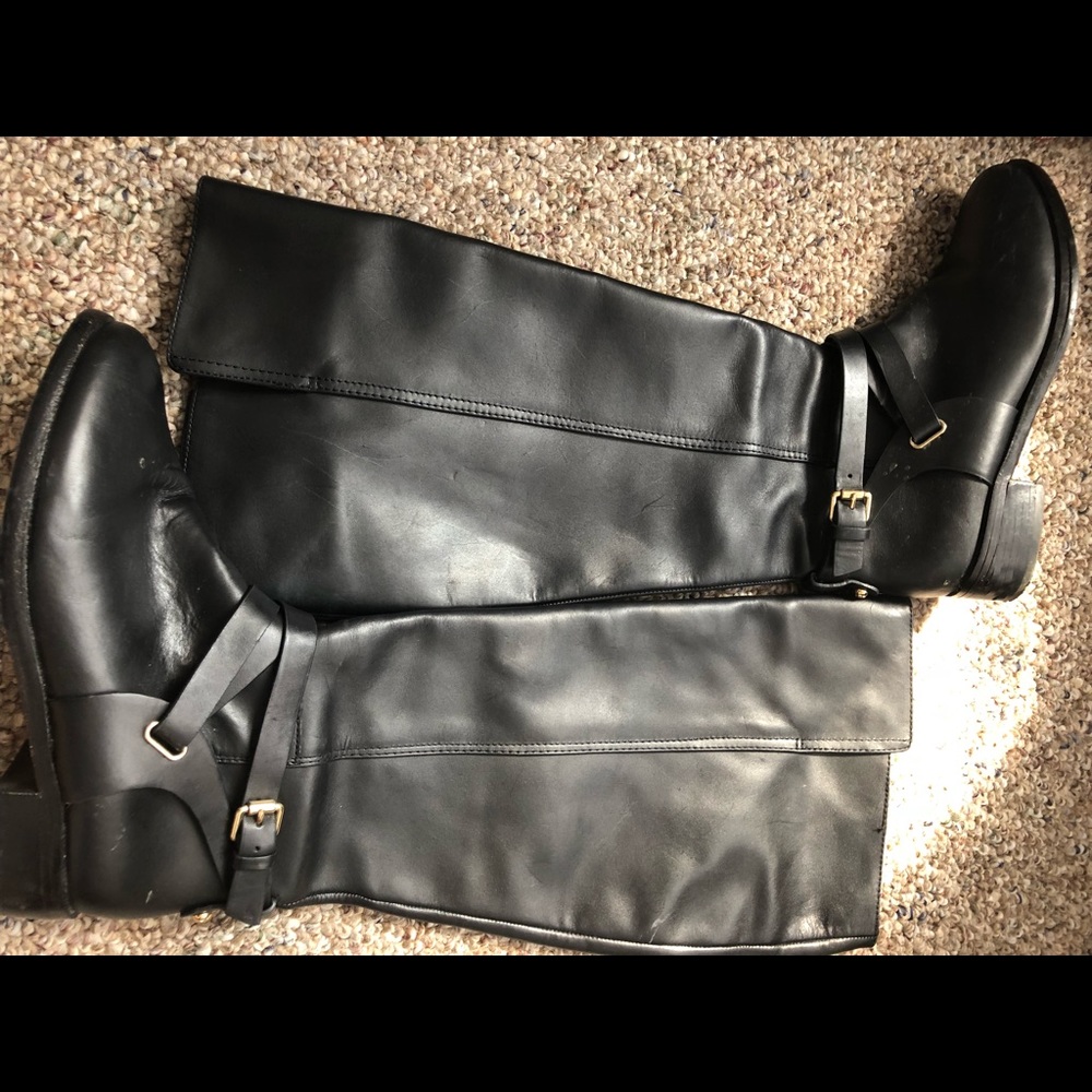 Vince Camuto knee-high zip-up boots